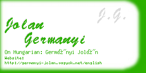 jolan germanyi business card